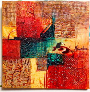 Abstract in Red - Mary Truelove Texas Artist